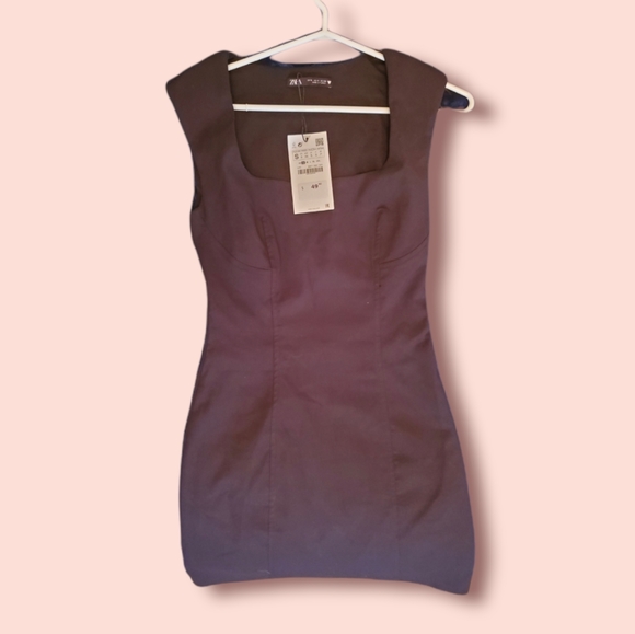 Brand NEW (NWT) Zara Black Dress - Picture 3 of 14